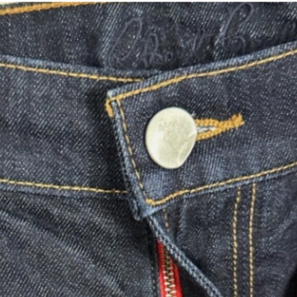 Brand New Men's Robert Graham Resist Kipling Tailored Fit Dark Blue Indigo Jeans - Picture 4 of 11